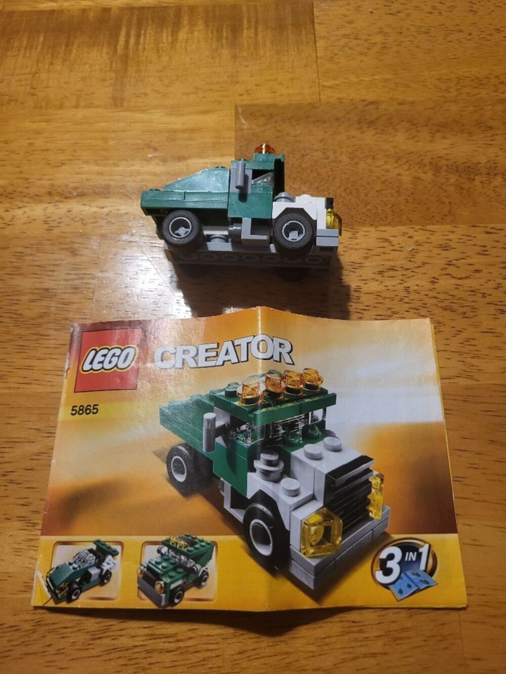 LEGO 5865 Creator 3-In-1 Mini Dumper Truck With Instructions